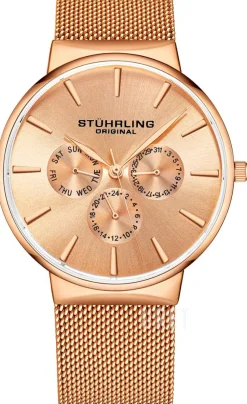 Monaco Roséguldstonad/Roséguldstonat stål Ø39 mm