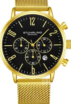 Monaco Svart/Gulguldtonat stål Ø48 mm