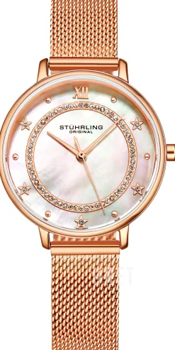 Monaco Vit/Roséguldstonat stål Ø34 mm