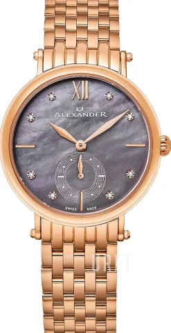 Monarch Grå/Roséguldstonat stål Ø34 mm