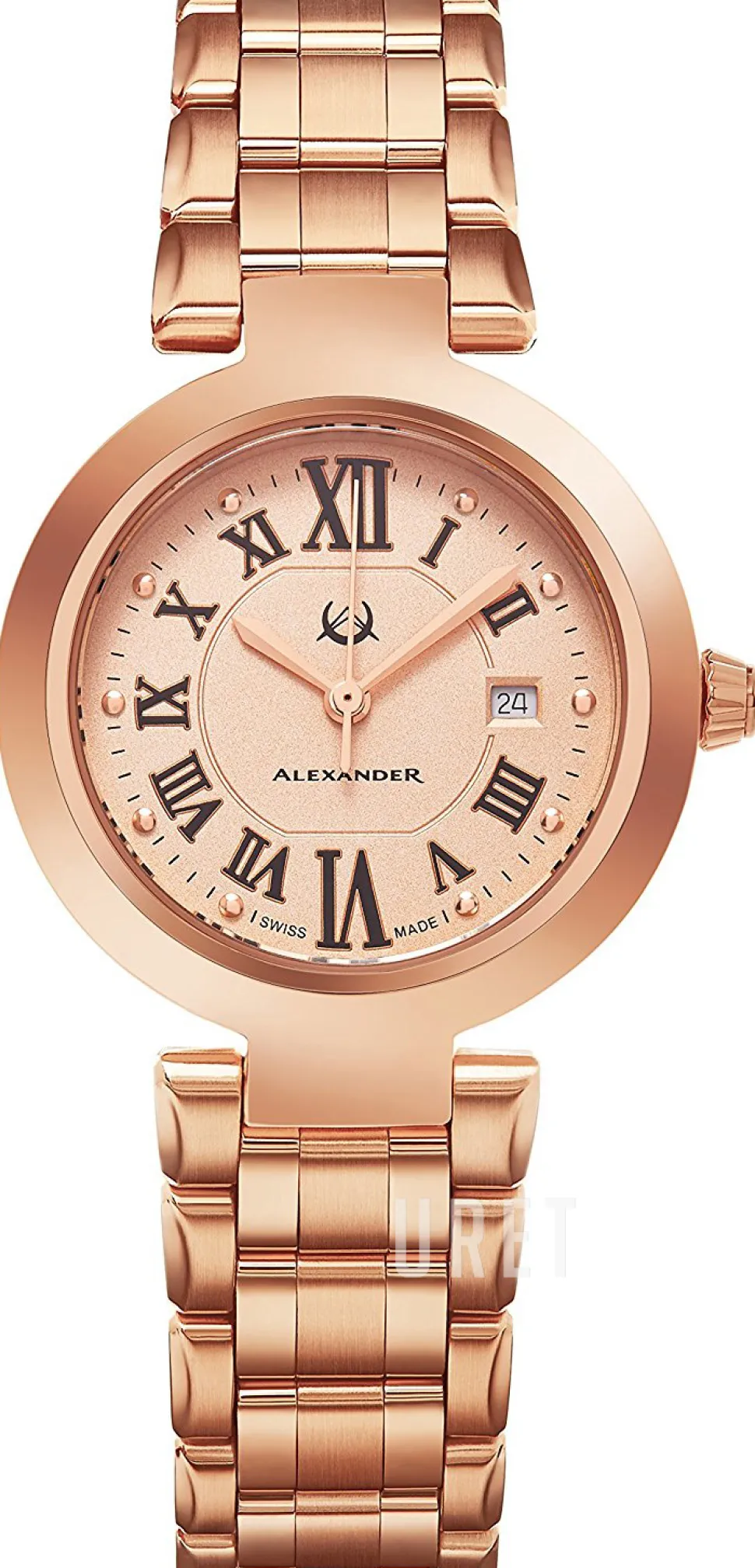 Monarch Roséguldstonad/Roséguldstonat stål Ø32 mm