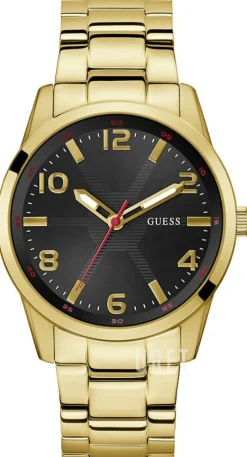 Monte Svart/Gulguldtonat stål Ø42 mm