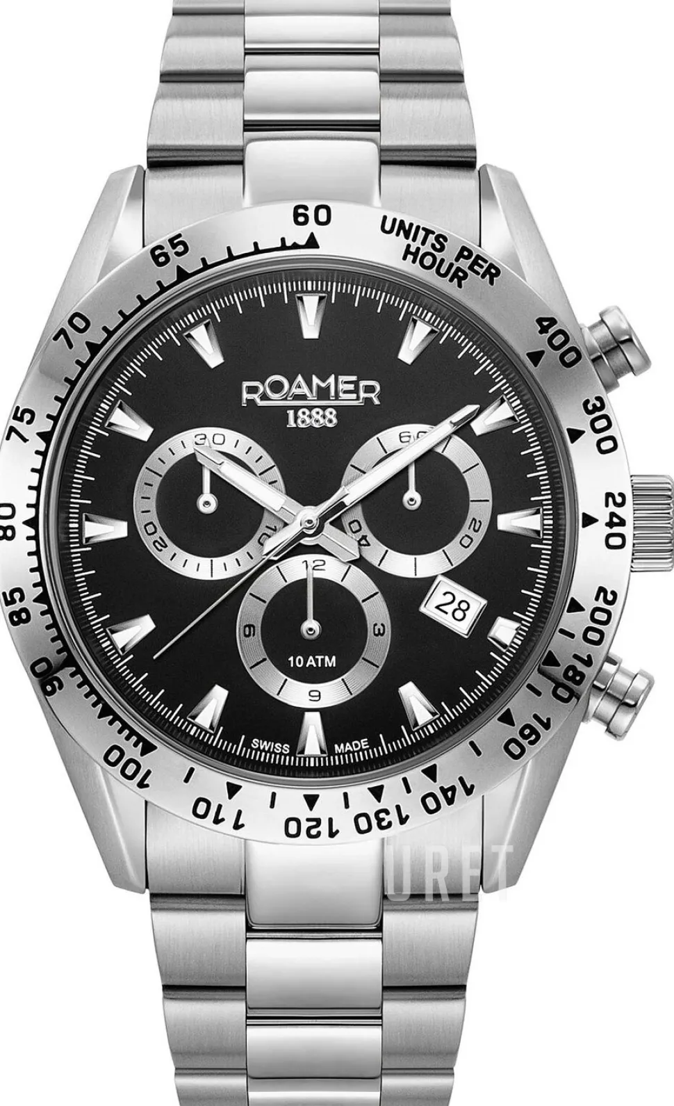 Monza 100 Svart/Stål Ø42 mm