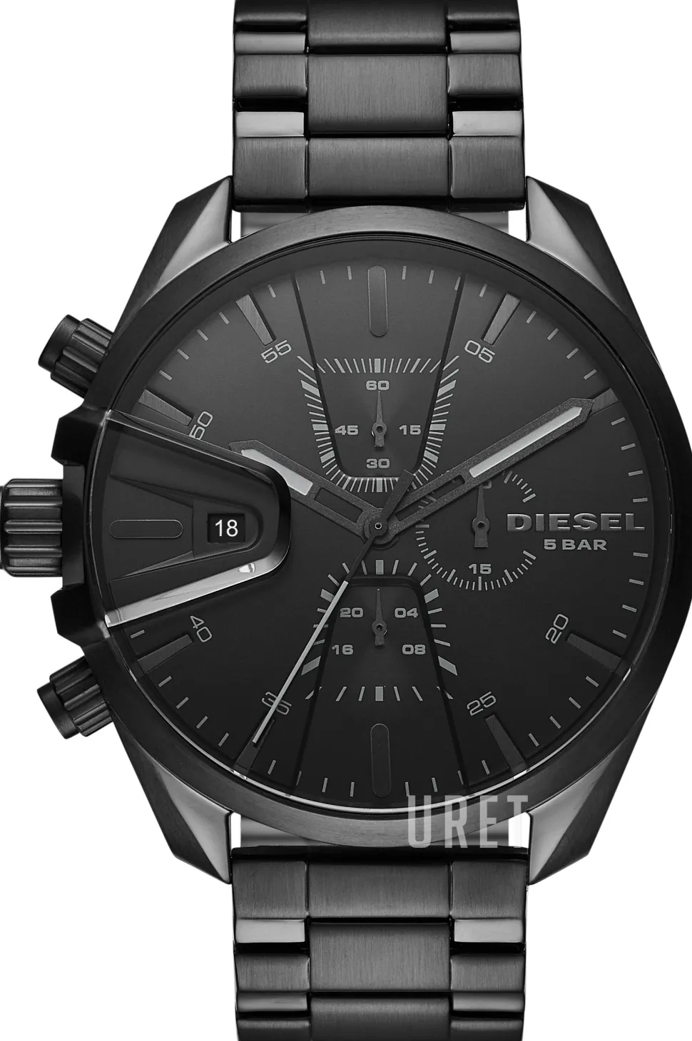 Ms9 Chrono Svart/Stål Ø48 mm