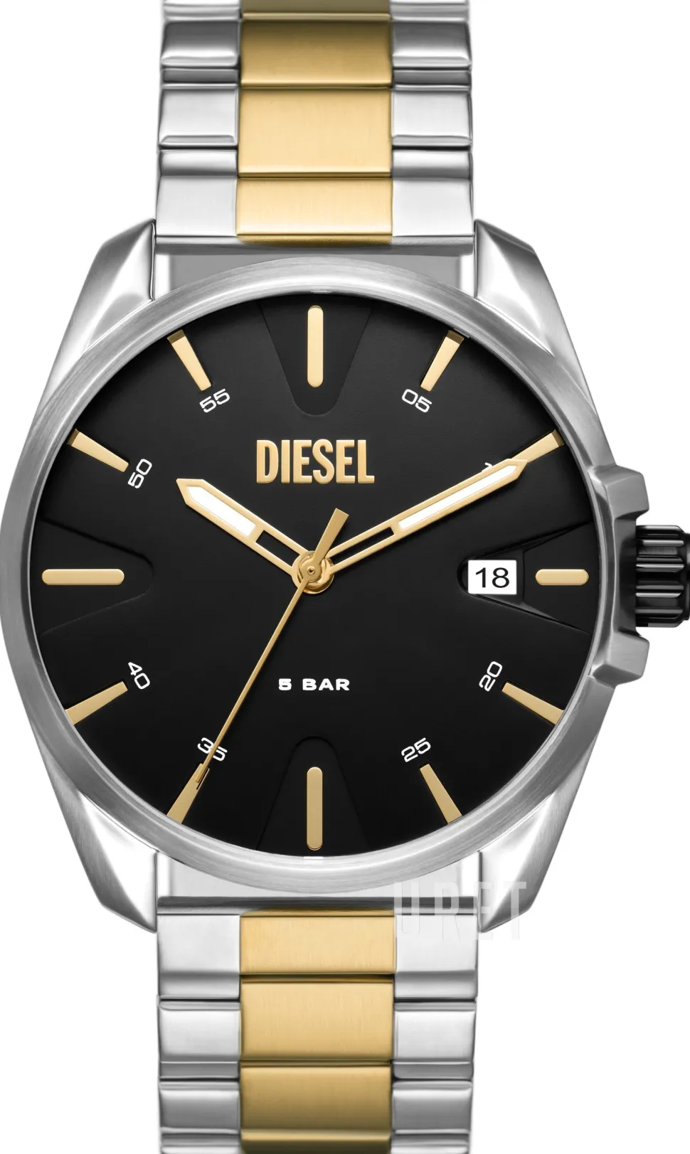 Ms9 Svart/Guldtonat stål Ø44 mm