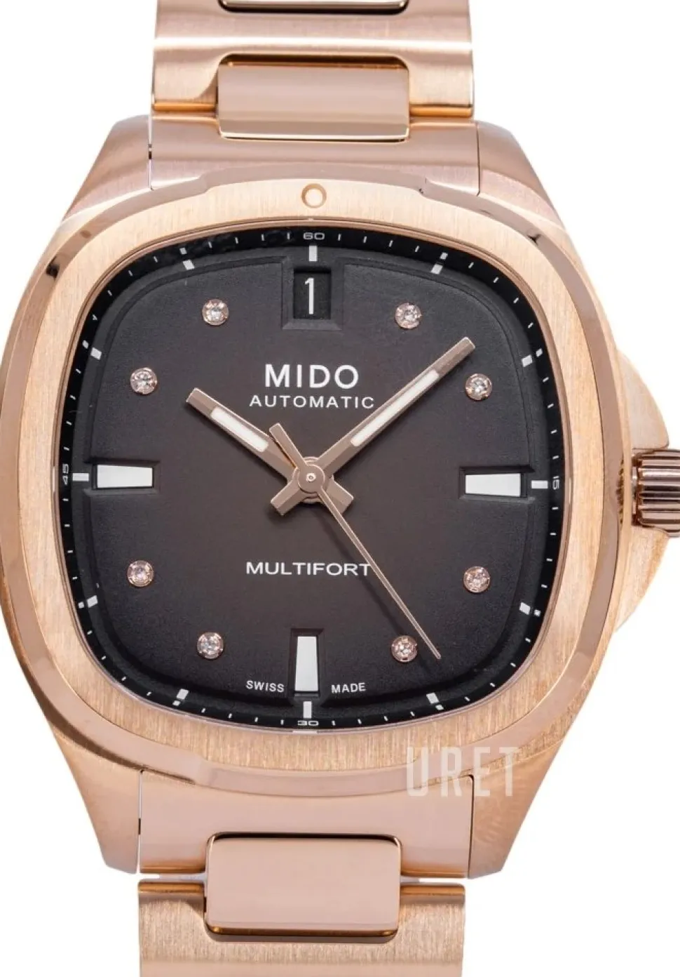 Multifort Brun/Roséguldstonat stål