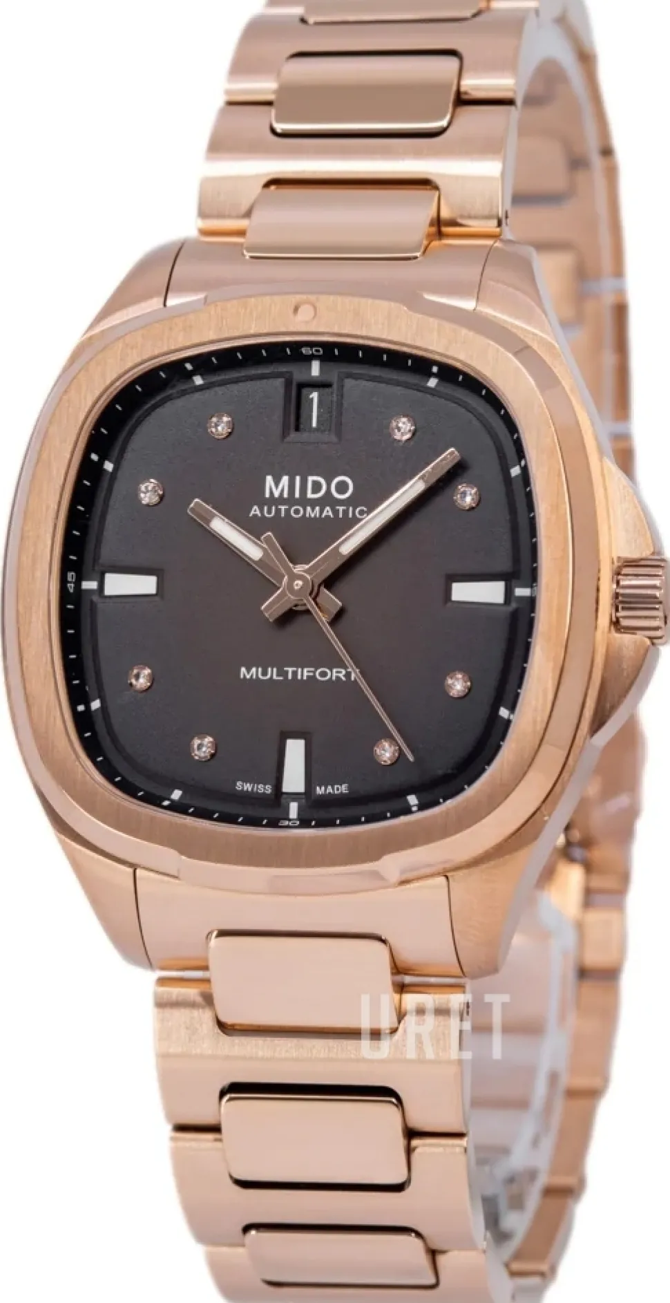 Multifort Brun/Roséguldstonat stål