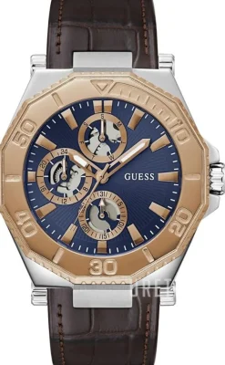 Multifunction Blå/Läder Ø46.2 mm