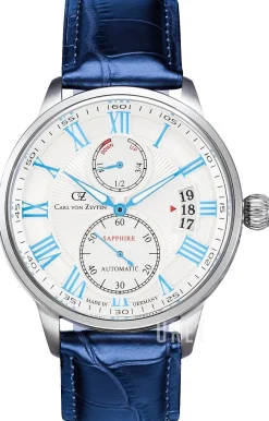 Munstertal Silverfärgad/Läder Ø46 mm