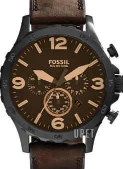 Nate Brun/Läder Ø50 mm