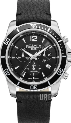 Nautic 100 Chrono Svart/Läder Ø43 mm