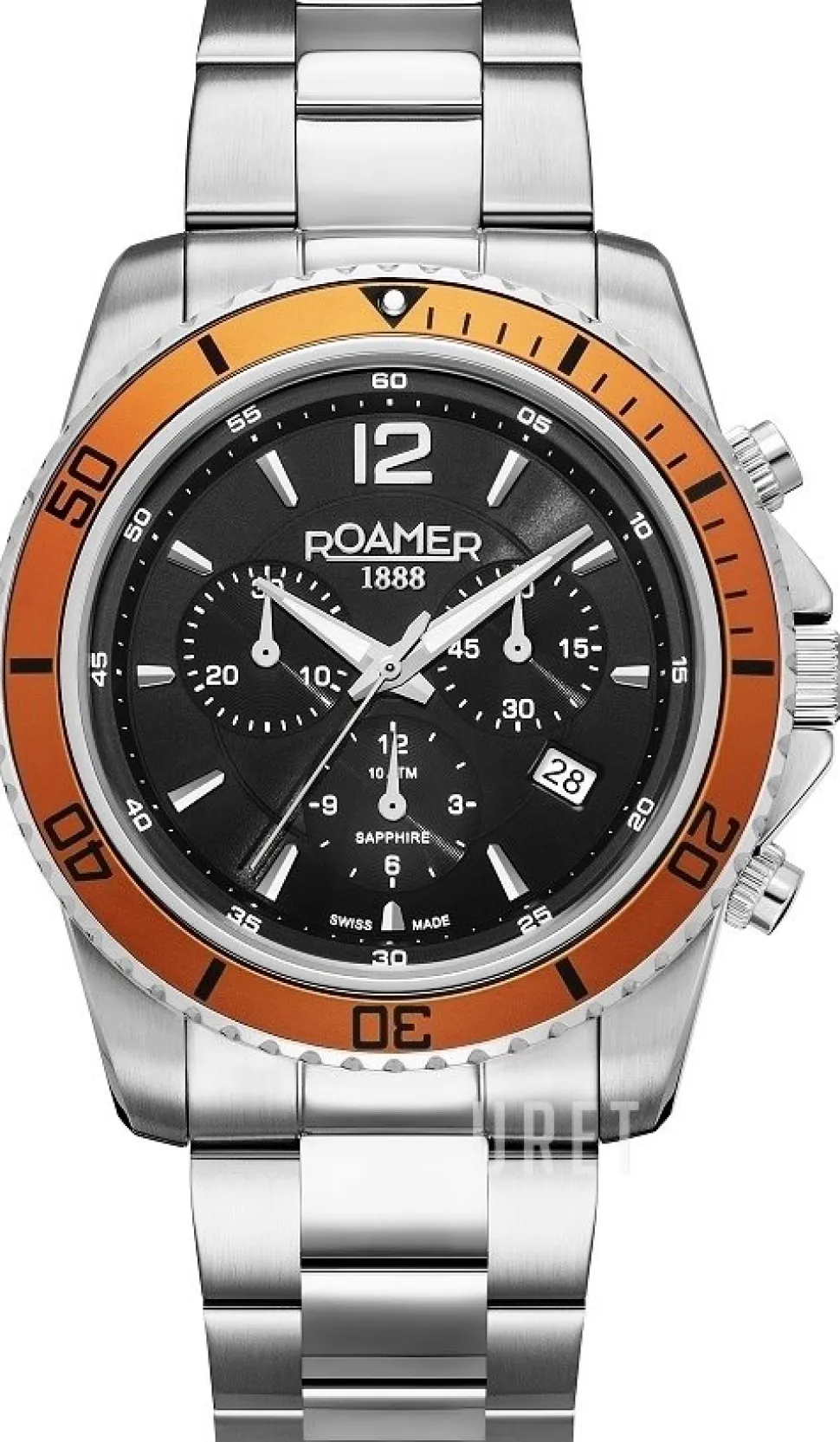 Nautic 100 Chrono Svart/Stål Ø43 mm