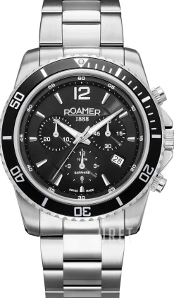 Nautic 100 Chrono Svart/Stål Ø43 mm