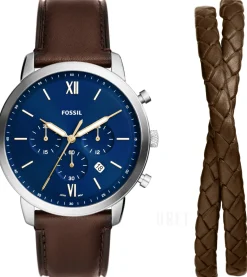 Neutra Blå/Läder Ø44 mm