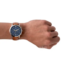 Neutra Chrono Blå/Läder Ø44 mm