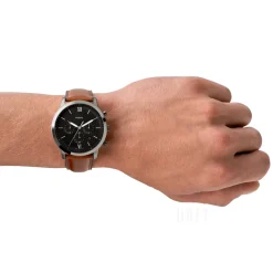 Neutra Chrono Grå/Läder Ø44 mm