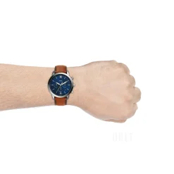 Neutra Chronograph Blå/Läder Ø44 mm