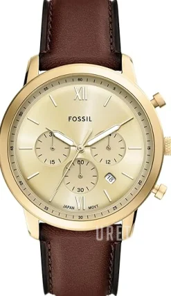 Neutra Guld/Läder Ø44 mm