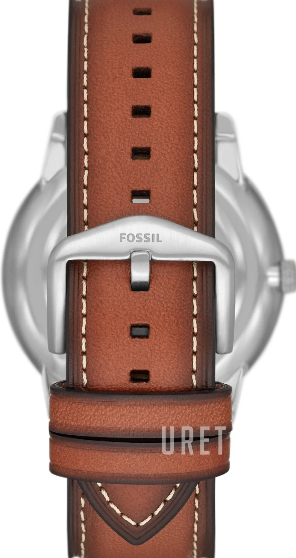 Neutra Minimalist Blå/Läder Ø42 mm