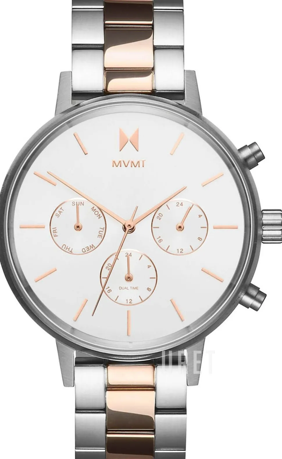 Nova Vit/Roséguldstonat stål Ø38 mm