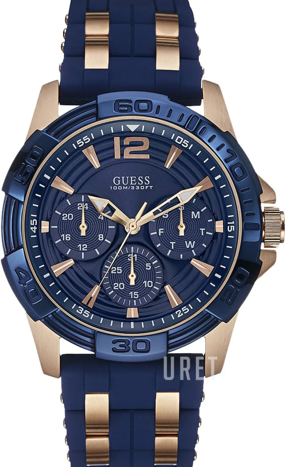 Oasis Blå/Roséguldstonat stål Ø44 mm