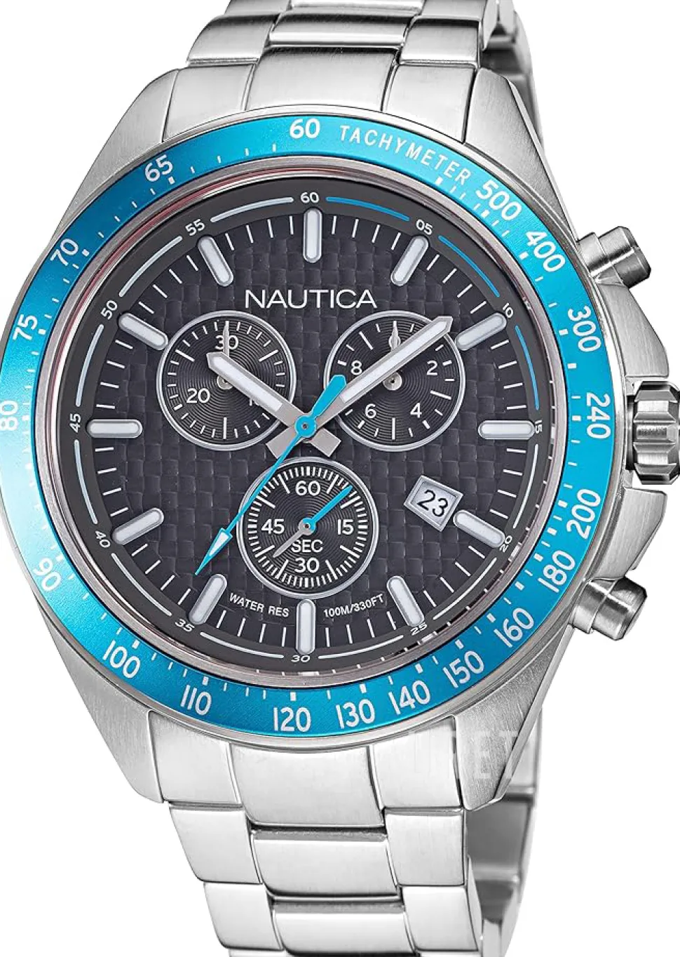 Ocean Beach Svart/Stål Ø46 mm