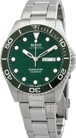 Ocean Star Grön/Stål Ø42.5 mm