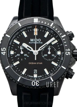 Ocean Star Svart/Gummi Ø44 mm