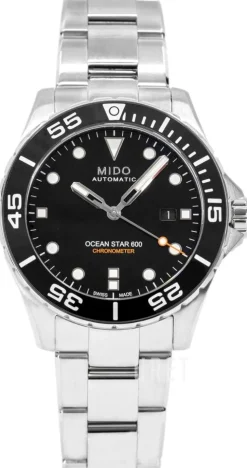 Ocean Star Svart/Stål Ø43.5 mm