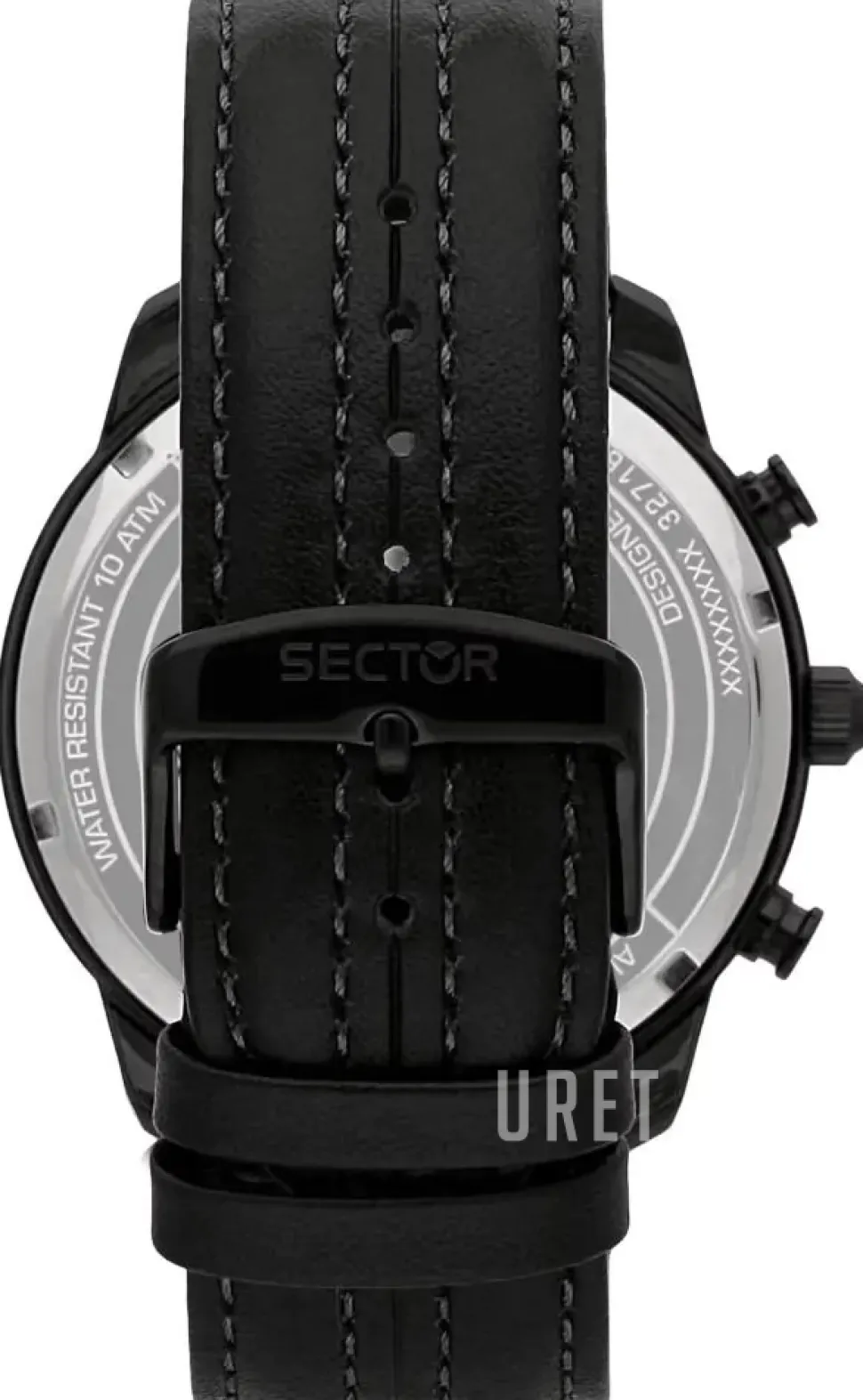 Oversize Svart/Läder Ø48 mm