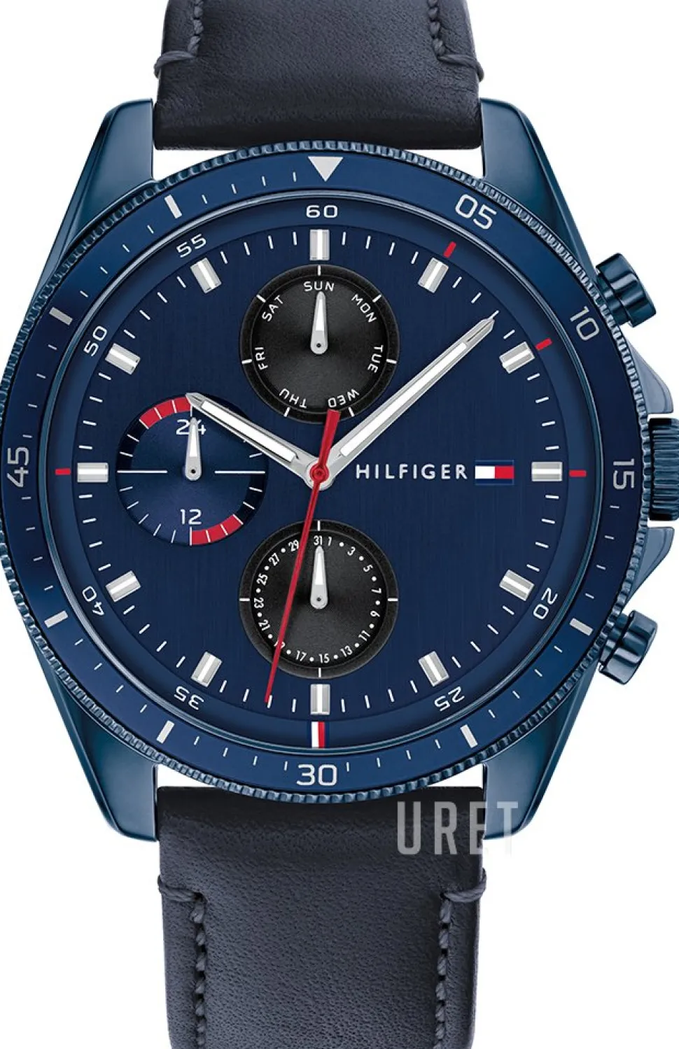 Parker Blå/Läder Ø44 mm