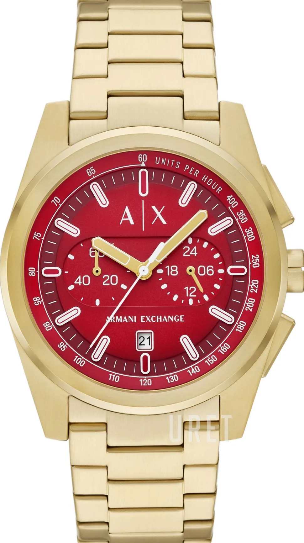 Parker Röd/Guldtonat stål Ø42 mm