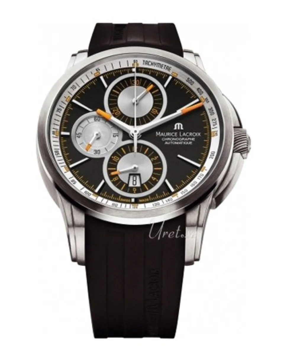 Pontos Chronographe Svart/Gummi Ø43 mm