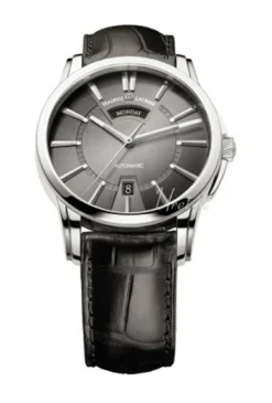 Pontos Jours Date Svart/Läder Ø40 mm