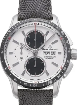 Pontos Silverfärgad/Läder Ø43 mm