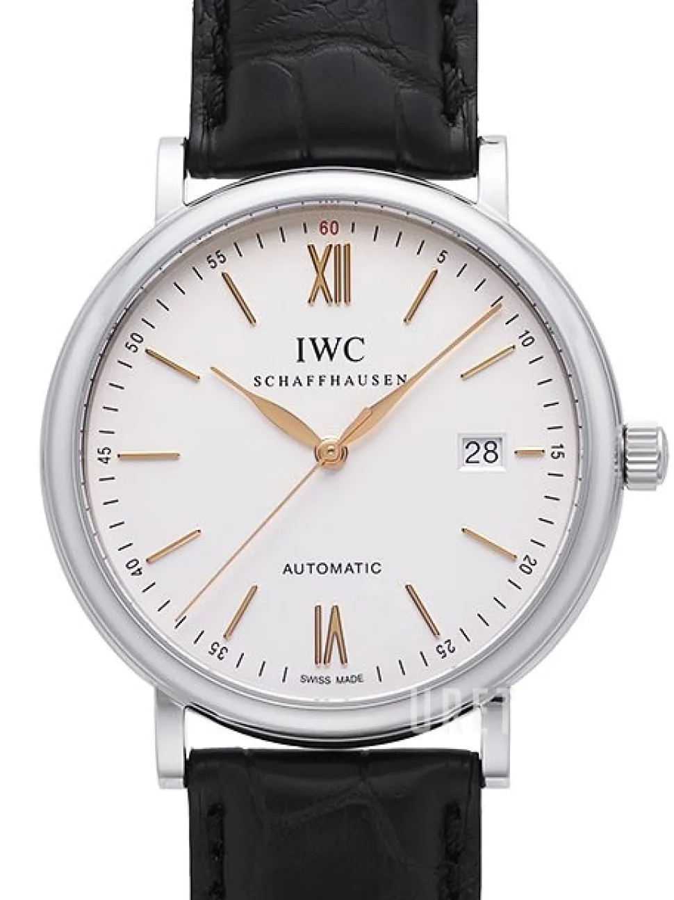 Portofino Silverfärgad/Läder Ø40 mm