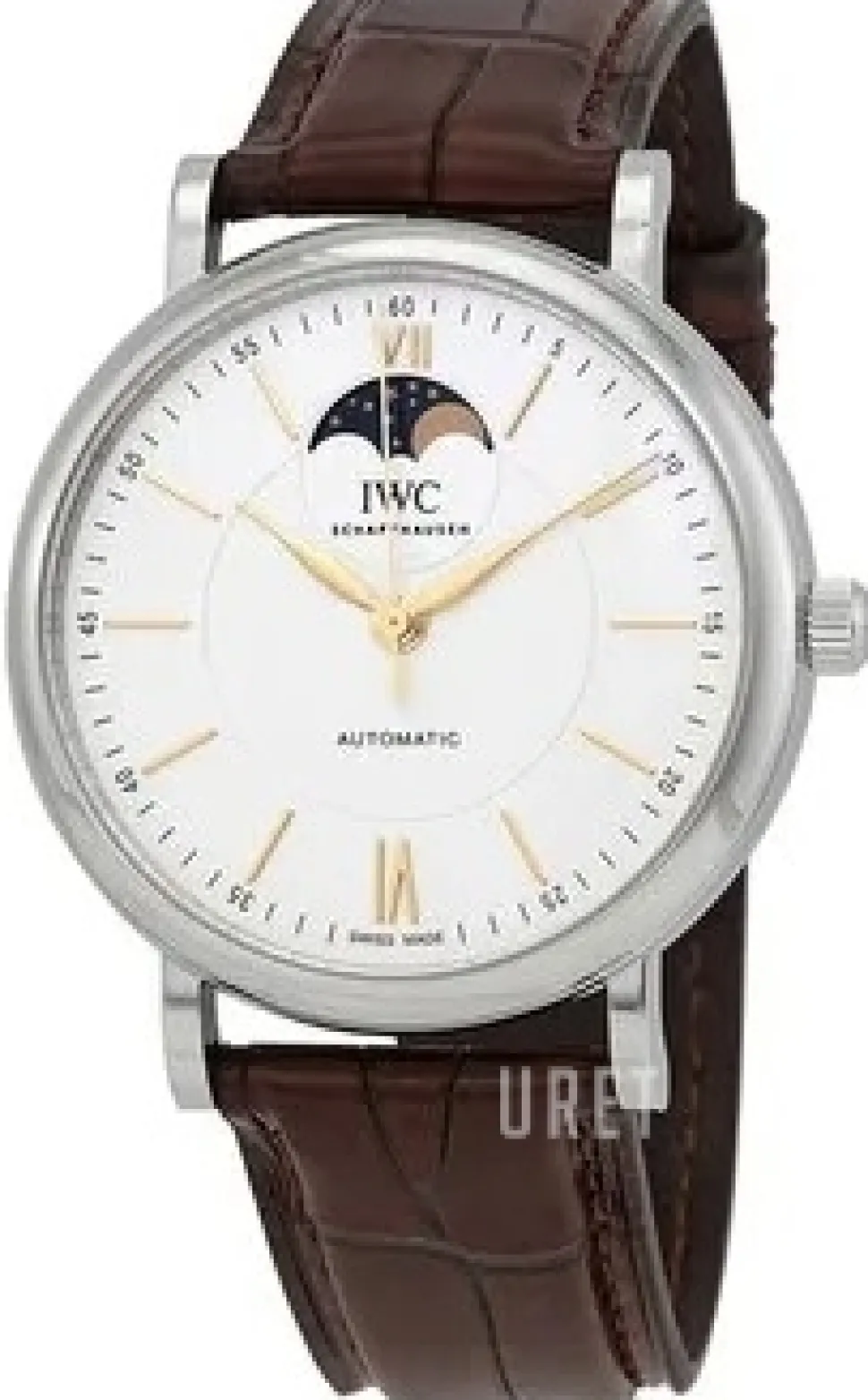 Portofino Silverfärgad/Läder Ø40 mm