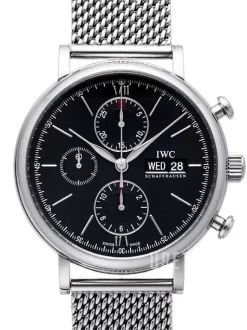 Portofino Svart/Stål Ø42 mm