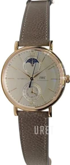 Portofino Vit/Läder Ø41 mm