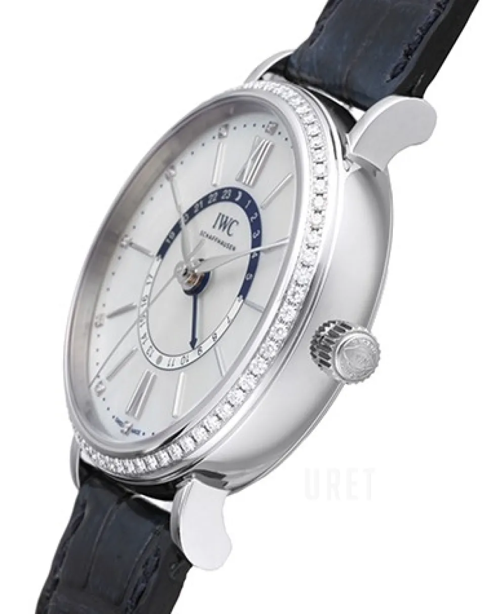 Portofino Vit/Läder Ø37 mm