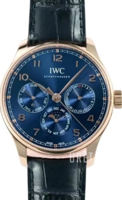 Portugieser Blå/Läder Ø42.4 mm