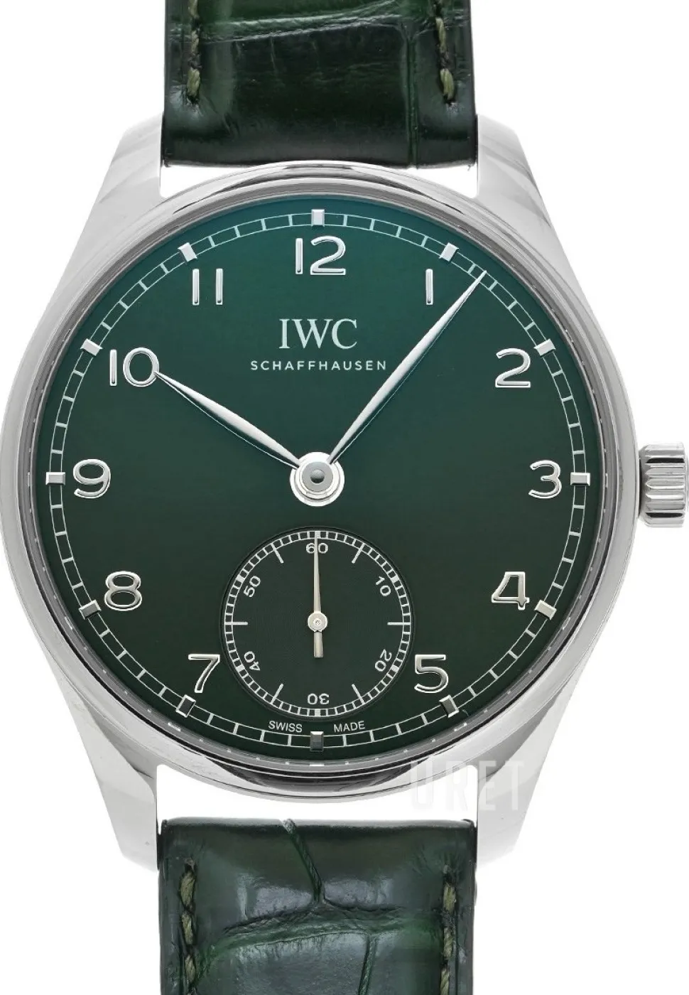 Portugieser Grön/Läder Ø40.4 mm