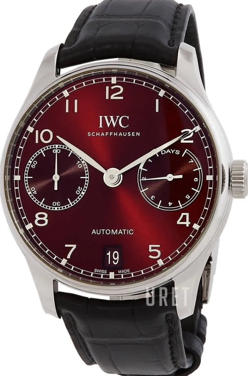 Portugieser Röd/Läder Ø42.3 mm