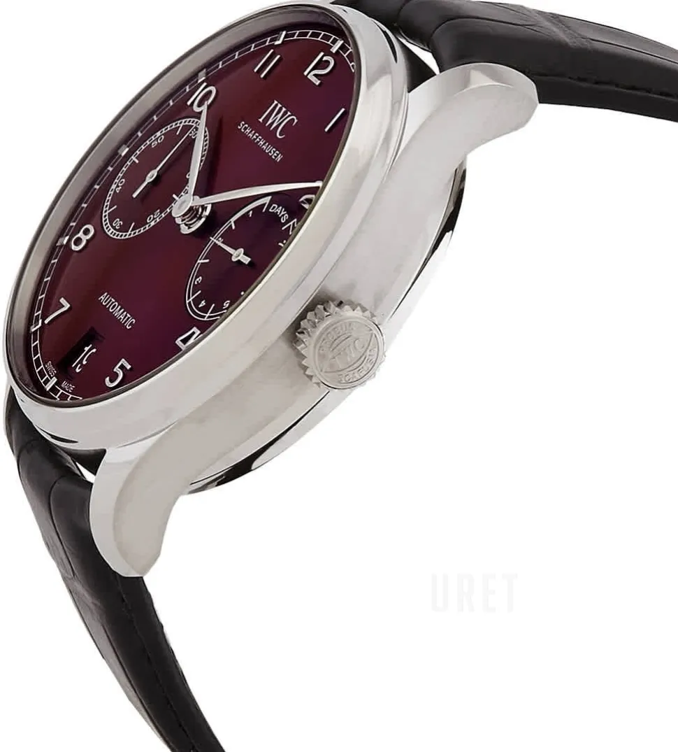 Portugieser Röd/Läder Ø42.3 mm