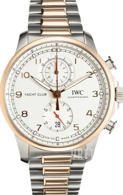 Portugieser Silverfärgad/18 karat roséguld Ø44.6 mm