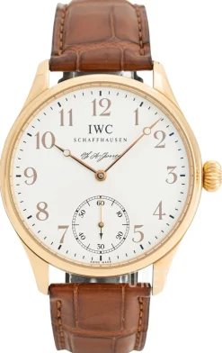 Portuguese F.A Jones Silverfärgad/Läder Ø43 mm