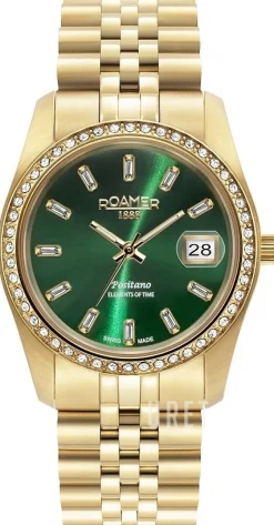 Positano Grön/Gulguldtonat stål Ø34 mm