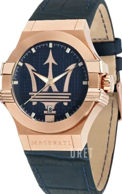 Potenza Blå/Läder Ø42 mm