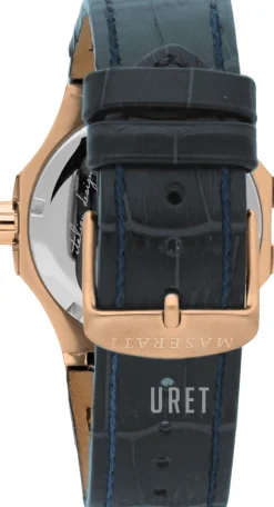 Potenza Blå/Läder Ø42 mm