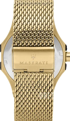 Potenza Svart/Gulguldtonat stål Ø42 mm